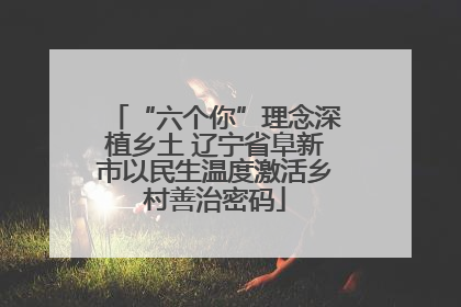 “六个你”理念深植乡土 辽宁省阜新市以民生温度激活乡村善治密码