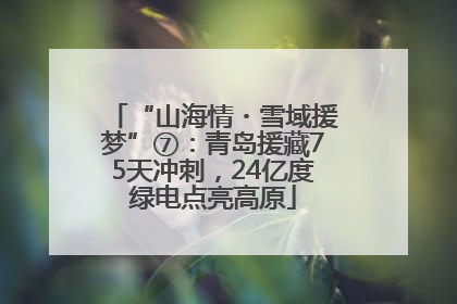 “山海情・雪域援梦”⑦：青岛援藏75天冲刺，24亿度绿电点亮高原