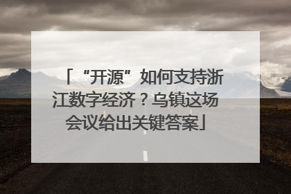 “开源”如何支持浙江数字经济？乌镇这场会议给出关键答案