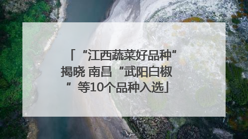 “江西蔬菜好品种”揭晓 南昌“武阳白椒”等10个品种入选
