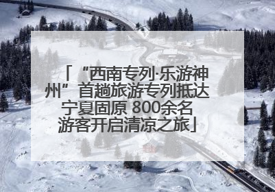 “西南专列·乐游神州”首趟旅游专列抵达宁夏固原 800余名游客开启清凉之旅