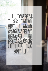 “酸苹果”变“甜酒酿”！盐源高原果的华丽转身，靠的是这场浙川千里“联姻”