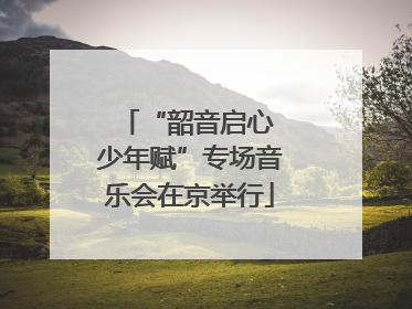 “韶音启心 少年赋”专场音乐会在京举行