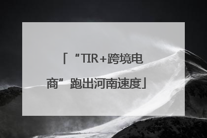 “TIR+跨境电商”跑出河南速度
