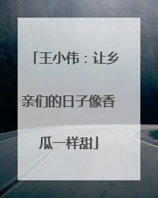 王小伟：让乡亲们的日子像香瓜一样甜