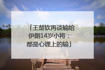 王楚钦再谈输给伊朗14岁小将：都是心理上的输