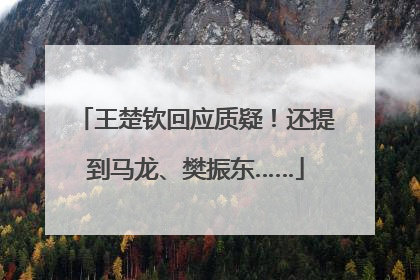 王楚钦回应质疑！还提到马龙、樊振东……