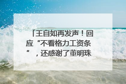 王自如再发声！回应“不看格力工资条”，还感谢了董明珠和雷军｜热财经