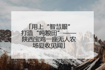 用上“智慧眼” 打造“吨粮田”——陕西宝鸡一座无人农场夏收见闻