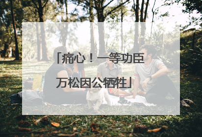 痛心！一等功臣万松因公牺牲