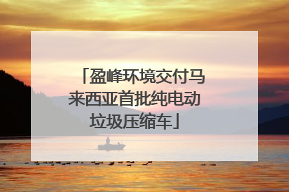 盈峰环境交付马来西亚首批纯电动垃圾压缩车