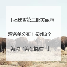福建省第二批美丽海湾名单公布！泉州3个海湾“美在福建”