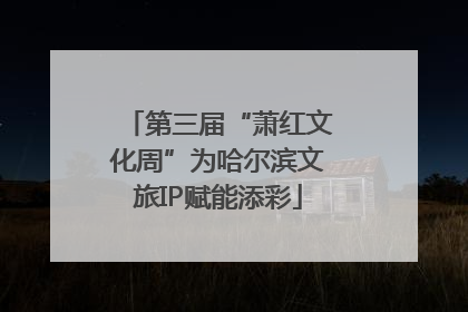第三届“萧红文化周”为哈尔滨文旅IP赋能添彩