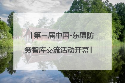 第三届中国-东盟防务智库交流活动开幕