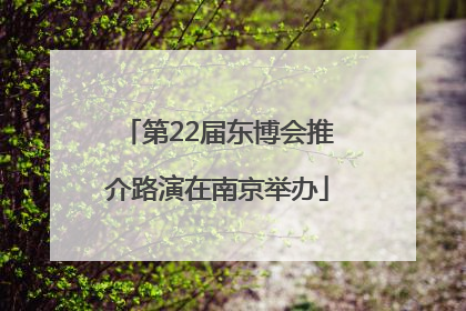 第22届东博会推介路演在南京举办