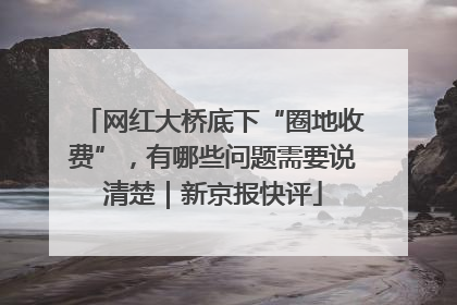 网红大桥底下“圈地收费”，有哪些问题需要说清楚｜新京报快评
