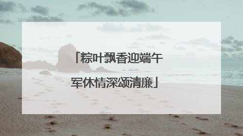 粽叶飘香迎端午 军休情深颂清廉