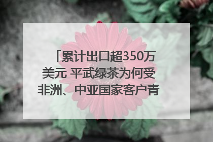 累计出口超350万美元 平武绿茶为何受非洲、中亚国家客户青睐？｜发布会观察