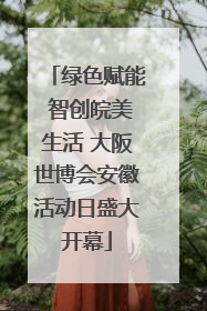 绿色赋能 智创皖美生活 大阪世博会安徽活动日盛大开幕