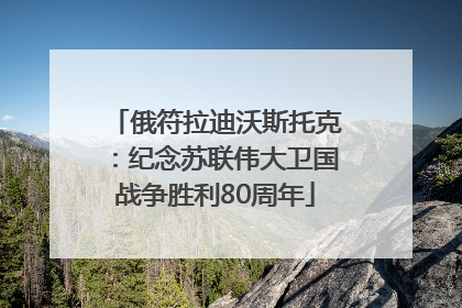 俄符拉迪沃斯托克：纪念苏联伟大卫国战争胜利80周年