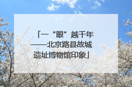 一“眼”越千年——北京路县故城遗址博物馆印象