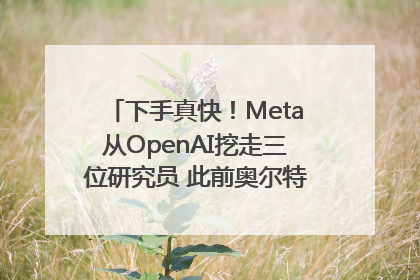 下手真快！Meta从OpenAI挖走三位研究员 此前奥尔特曼还曾出言嘲讽
