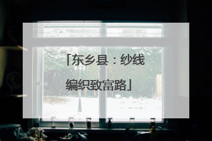 东乡县：纱线编织致富路