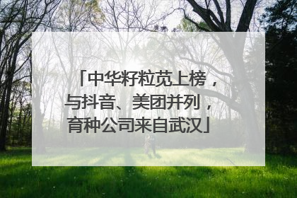 中华籽粒苋上榜，与抖音、美团并列，育种公司来自武汉