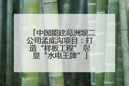 中国能建葛洲坝二公司孟底沟项目：打造“样板工程” 彰显“水电王牌”