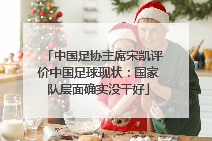 中国足协主席宋凯评价中国足球现状：国家队层面确实没干好