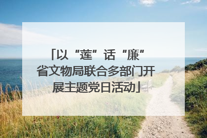 以“莲”话“廉” 省文物局联合多部门开展主题党日活动