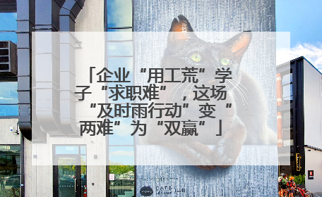 企业“用工荒”学子“求职难”，这场“及时雨行动”变“两难”为“双赢”