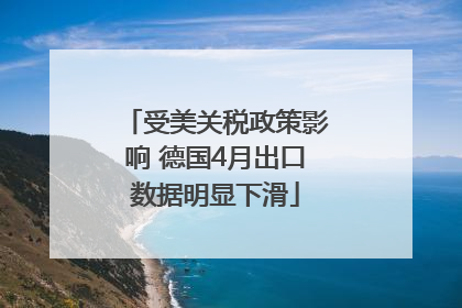 受美关税政策影响 德国4月出口数据明显下滑