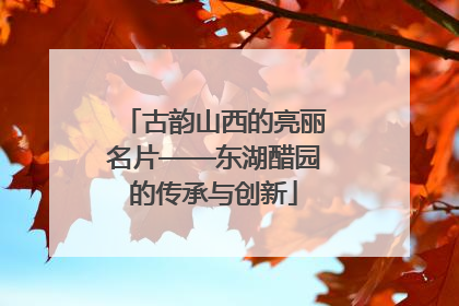 古韵山西的亮丽名片——东湖醋园的传承与创新