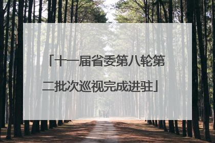 十一届省委第八轮第二批次巡视完成进驻