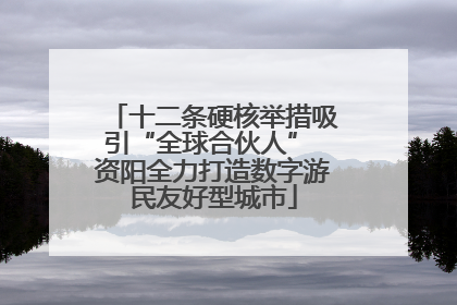 十二条硬核举措吸引“全球合伙人” 资阳全力打造数字游民友好型城市