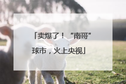 卖爆了！“南哥”球市，火上央视