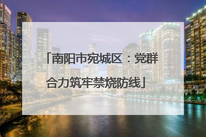 南阳市宛城区：党群合力筑牢禁烧防线