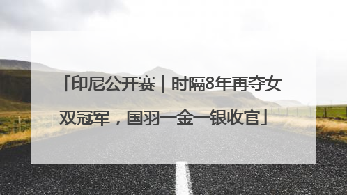印尼公开赛｜时隔8年再夺女双冠军，国羽一金一银收官