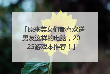 原来美女们都喜欢送男友这样的电脑，2025游戏本推荐！