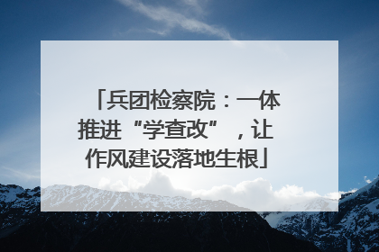 兵团检察院：一体推进“学查改”，让作风建设落地生根