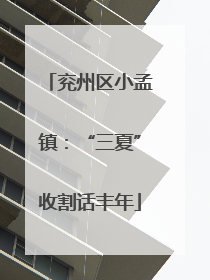 兖州区小孟镇：“三夏”收割话丰年