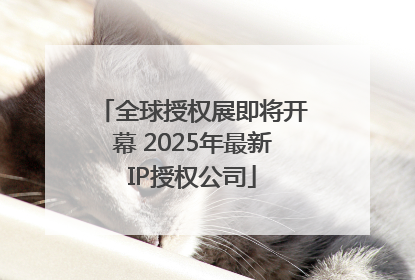 全球授权展即将开幕 2025年最新IP授权公司