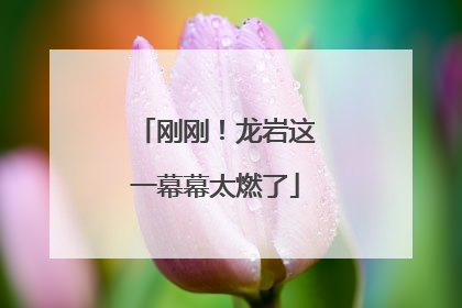 刚刚！龙岩这一幕幕太燃了
