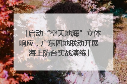启动“空天地海”立体响应，广东四地联动开展海上防台实战演练