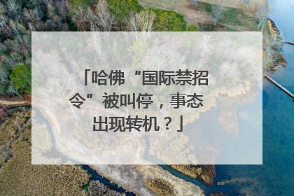 哈佛“国际禁招令”被叫停，事态出现转机？
