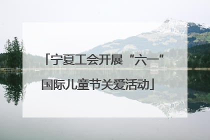 宁夏工会开展“六一”国际儿童节关爱活动