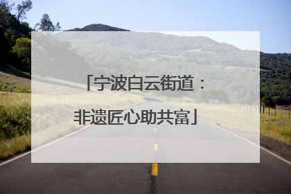 宁波白云街道：非遗匠心助共富