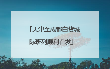 天津至成都白货城际班列顺利首发