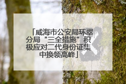 威海市公安局环翠分局“三全措施”积极应对二代身份证集中换领高峰